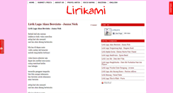 Desktop Screenshot of liriklagumuzika.com